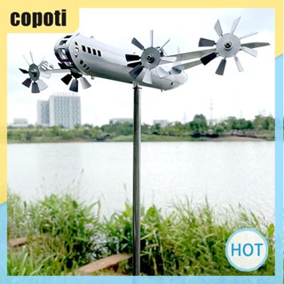 เครื่องบินโลหะ กังหันลม สําหรับตกแต่งสวนกลางแจ้ง [copoti.th]