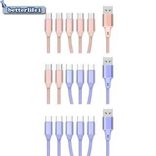 Btm สายเคเบิลแยก Micro USB USB2 0 เป็น MicroUSB Type-C 5 in 1