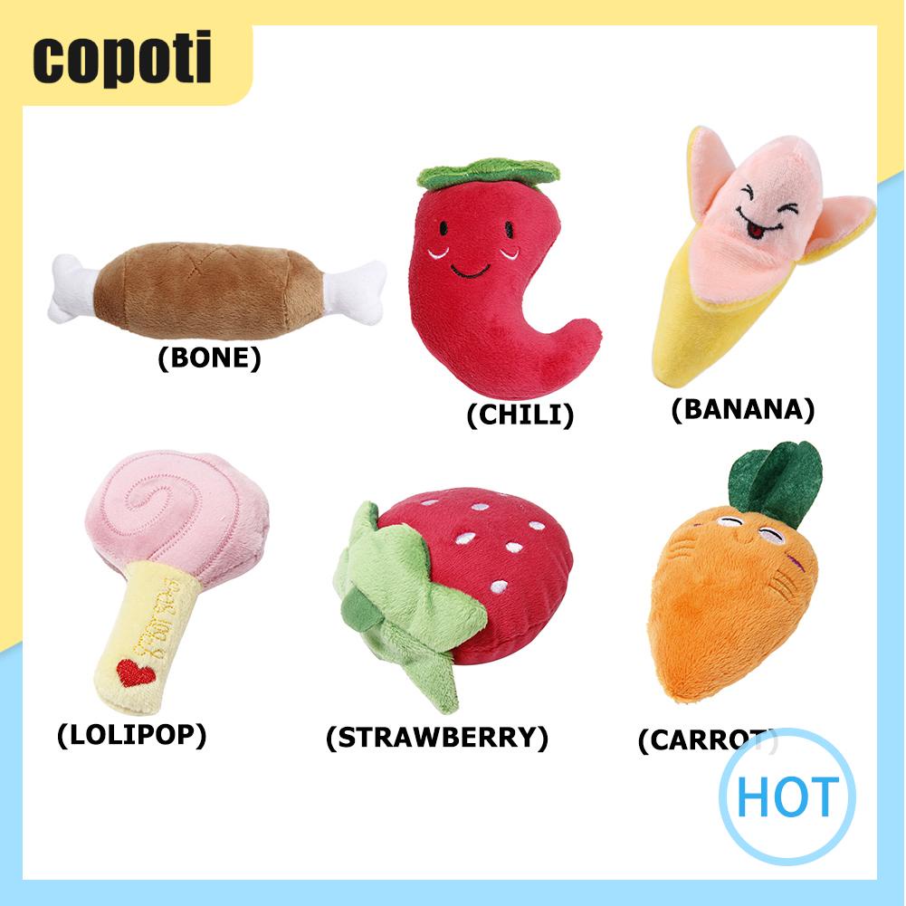 ของเล่นตุ๊กตา-รูปผัก-และผลไม้-สําหรับสัตว์เลี้ยง-สุนัข-copoti-th