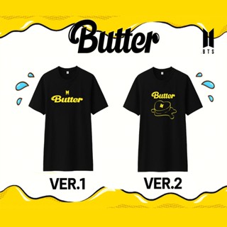 สตรีทแฟชั่น พร้อมส่งเสื้อ BTS - Butter คอกลม 2 VERSIONs ไซส์ S-4XLคอกลม