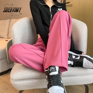 SOERVIMY  กางเกงขายาว กางเกงเอวสูง สไตล์เกาหลี แฟชั่น 2023 NEW  High quality สไตล์เกาหลี fashion คุณภาพสูง A93L4SS 36Z230909
