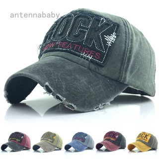 หมวกเบสบอล ลายตัวอักษร ROCK AB ล้างทําความสะอาดได้ สําหรับผู้ชาย