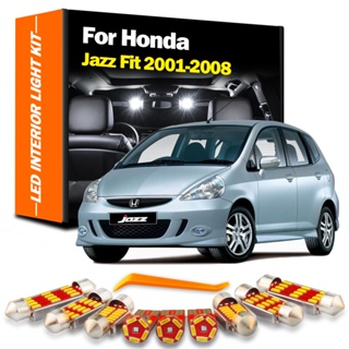 ชุดหลอดไฟ LED แคนบัส 9 ชิ้น สําหรับ Honda Jazz Fit MK1 2001 2002 2003 2004 2005 2006 2007 2008