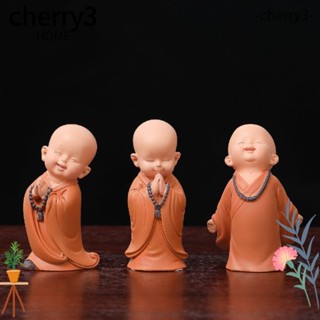 Cherry3 ฟิกเกอร์พระพุทธรูปเรซิ่น ขนาดเล็ก สําหรับตกแต่งบ้าน