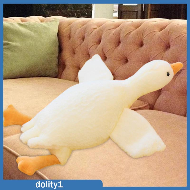 dolity1-ตุ๊กตาหงส์น่ารัก-ผ้ากํามะหยี่ขนนิ่ม-เสมือนจริง-สําหรับตกแต่งโซฟา