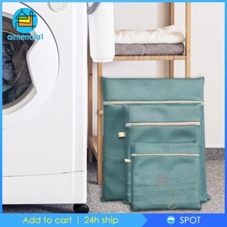 [Almencla1] ถุงซักผ้า แบบพกพา ใช้ซ้ําได้ พร้อมซิป สําหรับชุดชั้นใน กางเกงชั้นใน ชุดชั้นใน เดินทาง