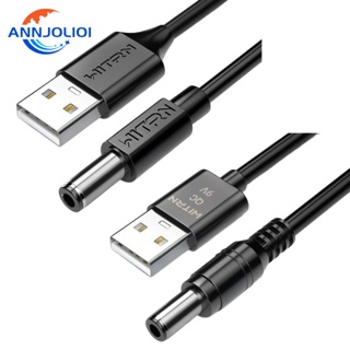 Ann สายเคเบิลทริกเกอร์ USB Boost Line QC3 0 USB-A เป็น DC5 5x2 5 มม. PD- สําหรับ 12V 9V