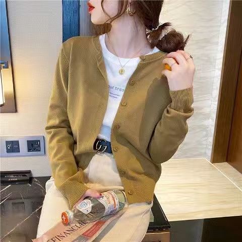 เสื้อแจ็กเก็ตคาร์ดิแกนแขนยาว-ผ้าถัก-ทรงหลวม-สีดํา-แฟชั่นฤดูใบไม้ร่วง-สําหรับผู้หญิง-0dip