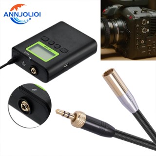 Ann สายเคเบิลอะแดปเตอร์หูฟัง Mini XLR ตัวผู้ เป็น 3 5 มม. 3 5 มม. 1 8 นิ้ว เป็น Mini XLR 3-Pin สําหรับกล้อง