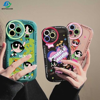 เคสโทรศัพท์ซิลิโคน แบบนิ่ม ลายการ์ตูน PowerpuffGirls ไล่โทนสี สําหรับ OPPO A58 A78 A17 A57 2022 A15 A16 A16K A54 A53 A12 A5S A7 A3S A31 A52 A83 A92 A37 F9 A1K F1s