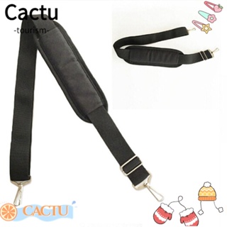 Cactu สายกระเป๋าถือ สะพายไหล่ ผ้าไนล่อน 145 ซม. ปรับได้ สีดํา สําหรับแล็ปท็อป