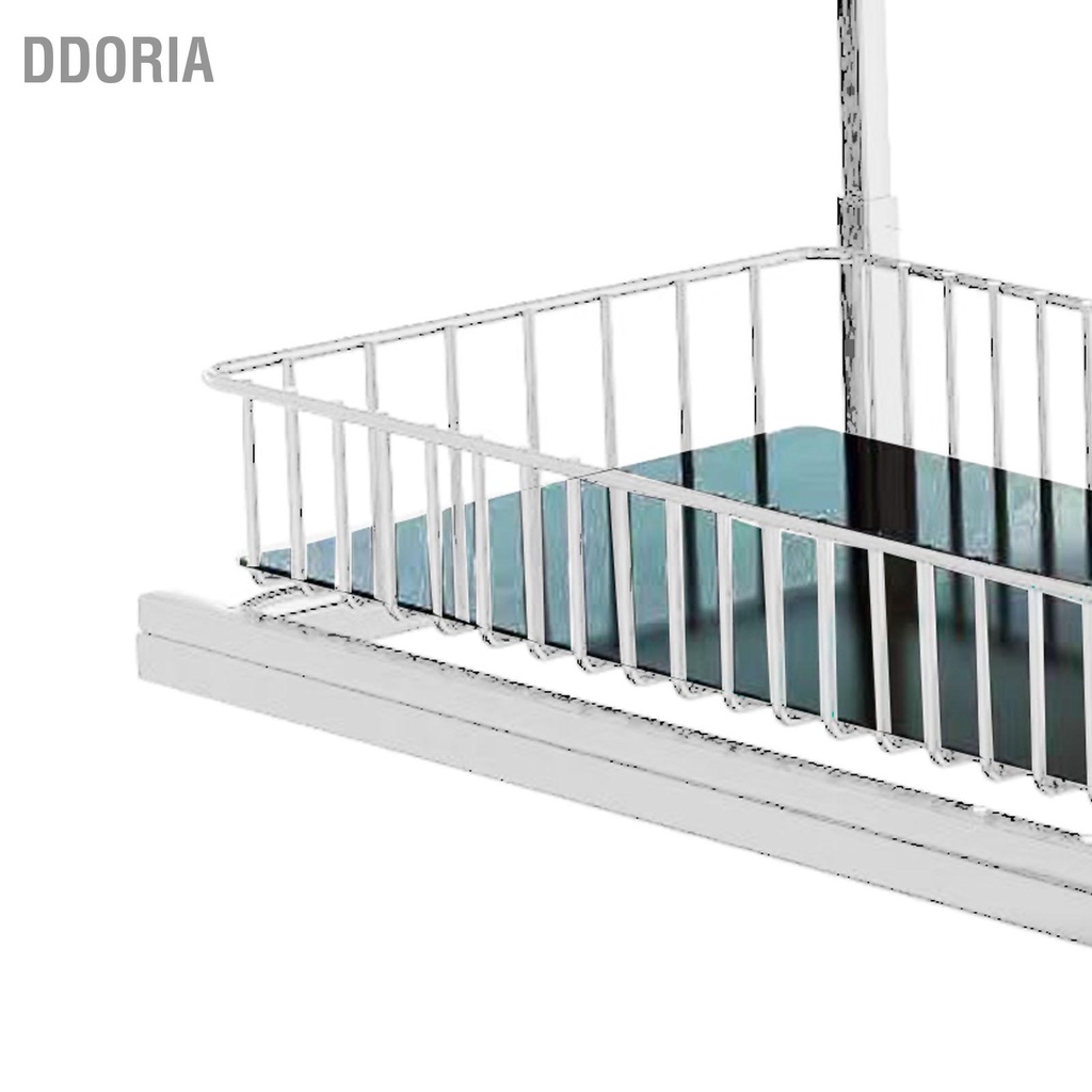 ddoria-ภายใต้ชั้นวางของตู้อ่างล้างจานมัลติฟังก์ชั่นสไลด์ออกสองชั้นลิ้นชักเก็บเครื่องเทศชั้นวางอ่างล้างจานสำหรับห้องน้ำห้องครัว