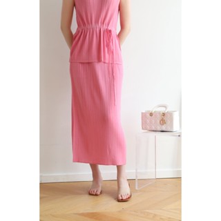 2MUAY รุ่น GJO5110 STRAIGHT PLEAT SKIRT กระโปรงผู้หญิง กระโปรงพลีทคุณภาพ 8 สี FREE SIZE