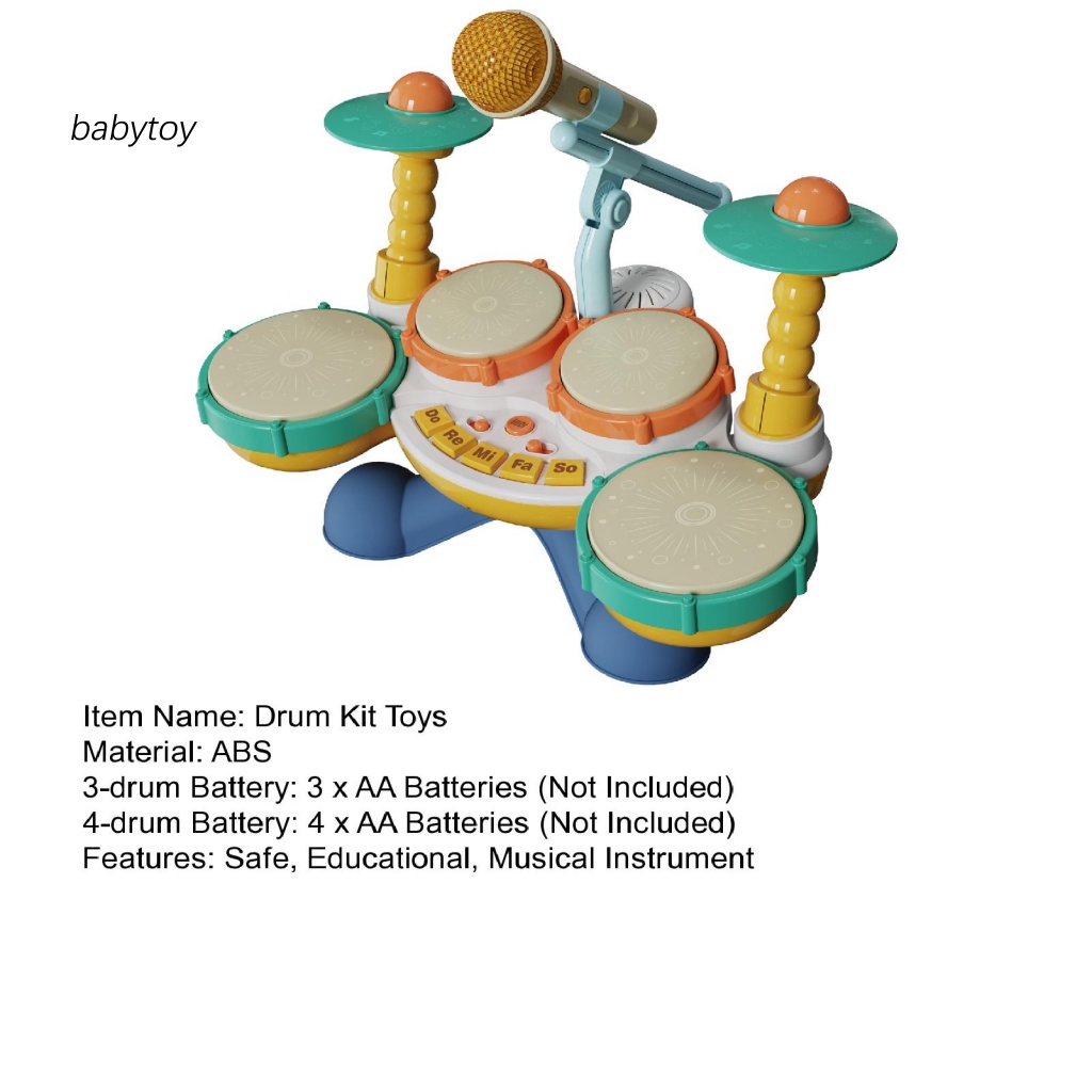 baby-ชุดกลองของเล่น-กลองชุด-สําหรับเด็ก-สนุก-และการศึกษา-ชุดกลองเด็ก-ของขวัญที่สมบูรณ์แบบ-สําหรับเด็กผู้ชาย-และเด็กผู้หญิง-น้อยลง