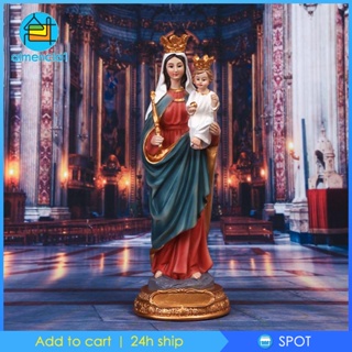 [Almencla1] ฟิกเกอร์เรซิ่น รูปพระเยซู รูปปั้นพระแม่แมรี่ สําหรับห้องนอน โต๊ะ งานแต่งงาน