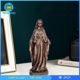 [Almencla1] ฟิกเกอร์เรซิ่น รูปปั้นครอบครัวศักดิ์สิทธิ์ คาทอลิก สําหรับตกแต่งบ้าน