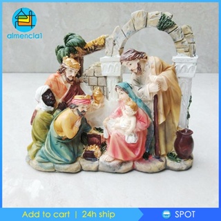 [Almencla1] ฟิกเกอร์รูปปั้นคริสต์มาส ขนาดเล็ก สําหรับตกแต่งบ้าน