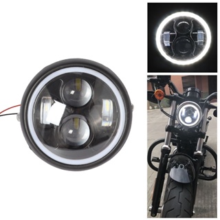 ไฟหน้ารถจักรยานยนต์ LED GN125 สไตล์เรโทร สําหรับ Harley