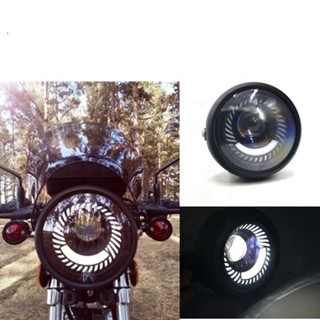 ไฟหน้ารถจักรยานยนต์ LED GN CG Harley สไตล์เรโทร ดัดแปลง