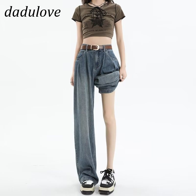 dadulove-new-american-ins-high-street-retro-jeans-niche-high-waist-loose-wide-leg-pants-large-size-trousers