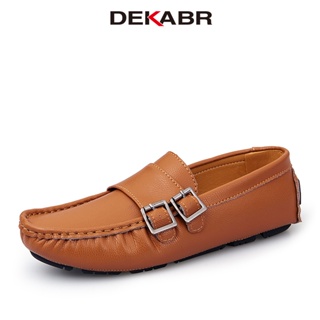 Dekabr รองเท้าโลฟเฟอร์ รองเท้าหนัง แฮนด์เมด คุณภาพสูง แฟชั่นฤดูใบไม้ผลิ ฤดูใบไม้ร่วง ไซซ์ 38-47
