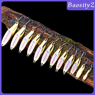 [Baosity2] ช้อนโลหะ สําหรับตกปลาน้ําจืด น้ําเค็ม 5 ชิ้น