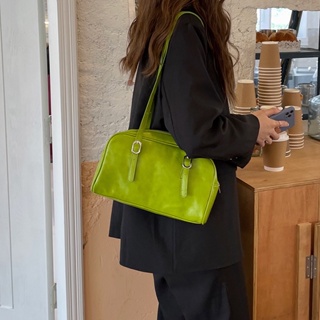 S&amp;S Store 👜 กระเป๋าสะพายสีเขียว เวลาว่าง กระเป๋ารักแร้ ins เวอร์ชั่นเกาหลี ง่ายต่อการจับคู่