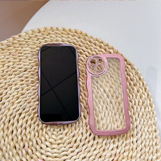 เคสไอโฟน iPhone 12 13 14 Pro Max 12Mini 13Mini 14 Plus เคสโทรศัพท์มือถือ ซิลิโคนนิ่ม แบบใส บางพิเศษ กันกระแทก