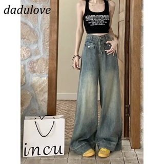 DaDulove💕 New American Ins High Street Retro Jeans Niche High Waist Loose Wide Leg Pants Large Size Trousers