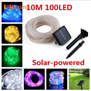 Eralml สายไฟหิ่งห้อย Led 100 ดวง พลังงานแสงอาทิตย์ กันน้ํา สําหรับตกแต่งสวน บ้าน ปาร์ตี้ 10 เมตร