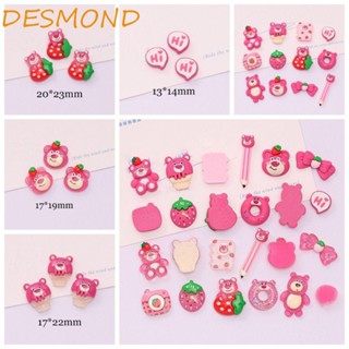 Desmond ตุ๊กตาหมีสตรอเบอร์รี่เรซิ่น อเนกประสงค์ แฮนด์เมด 10 ชิ้น