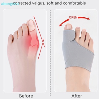 Abongsea เครื่องแยกนิ้วเท้า 1 คู่ Hallux Valgus Bunion Corrector Orthotics Feet Bone Thumb Adjuster Correction Pedicure Sock Straightener Nice