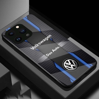 【พร้อมส่ง】เคสโทรศัพท์มือถือแบบแก้วแข็ง ปิดด้านหลัง ลายโลโก้ VW ไฮเอนด์ สําหรับ iPhone 14 Pro Case 11 15 Plus 12 13 Mini X XS XR Max SE2020