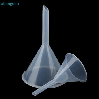 Abongsea กรวยกรองน้ํา พลาสติกใส เส้นผ่าศูนย์กลางปาก 60 มม. 90 มม. สีขาว สําหรับห้องปฏิบัติการ