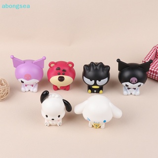 Abongsea Kawaii ฟิกเกอร์การ์ตูนอนิเมะ Cinnamoroll Pachacco Kuromi Hello Kitty ของเล่น ของขวัญ สําหรับเด็ก DIY