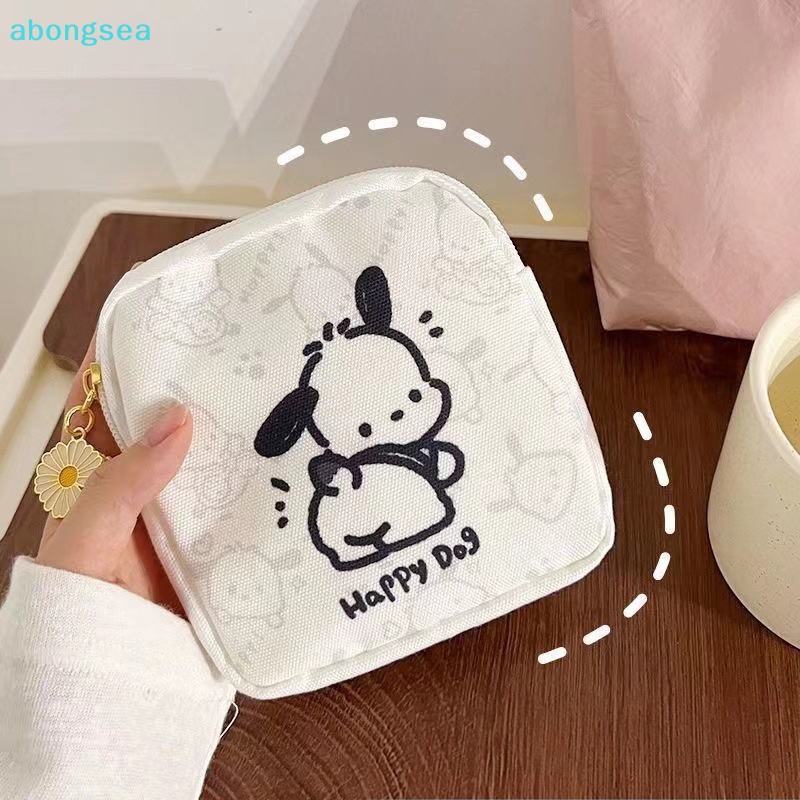 abongsea-kawaii-pochacco-กระเป๋าผ้าอนามัย-แบบพกพา-สําหรับเด็กผู้หญิง