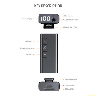 Bei ตัวรับสัญญาณไร้สาย GR13 TFCard พร้อมจอแสดงผลดิจิทัล LED แบบพกพา สําหรับรถยนต์