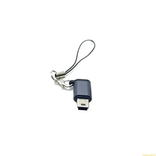 Bei อะแดปเตอร์แปลง USB C เป็น Mini USB พร้อมเชือกเส้นเล็ก ป้องกันการสูญหาย