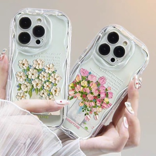 เคสโทรศัพท์มือถือแบบนิ่ม ใส กันกระแทก กันรอยเลนส์กล้อง ลายดอกไม้ สีชมพู สําหรับ OPPO A57 2022 RENO 4 5 6 7 PRO 7Z 8Z