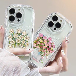 เคสโทรศัพท์มือถือนิ่ม แบบใส ลายดอกไม้ สีชมพู สําหรับ VIVO Y16 Y15S Y15A Y01 Y15C Y19 Y5S Y20 Y20i Y20S Y12A Y11S Y12S Y35 2022 Y30 Y30i Y77 Y77E Y33S Y36