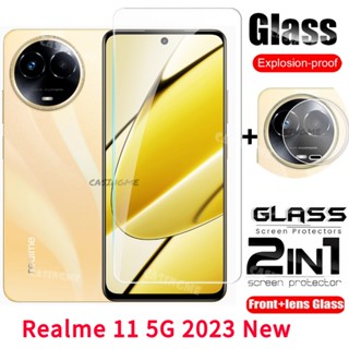 ฟิล์มกระจกนิรภัยกันรอยหน้าจอ เลนส์กล้อง ด้านหลัง สําหรับ Realme 11 5G 11x 2023 Realme11 Realme11 11Realme Realme115G Realmi 11 4G 5G 2023