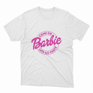 แฟชั่นใหม่ล่าสุด เสื้อยืด พิมพ์ลาย Come On Barbie Lets Go Party สําหรับผู้ชาย