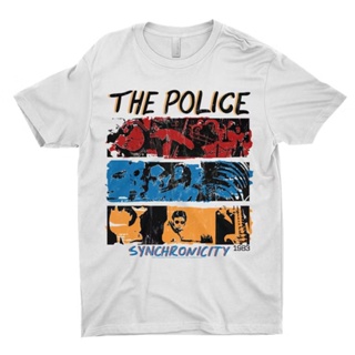 แฟชั่นใหม่ล่าสุด เสื้อเชิ้ต The Police 1983synchronicity Tour Distressed สําหรับผู้ชาย