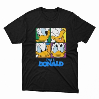 แฟชั่นใหม่ล่าสุด เสื้อยืด ลาย Donald Duck สีดํา