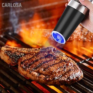 CARLOSA เครื่องบดเครื่องเทศไฟฟ้า เครื่องบดพริกไทย แบบปรับได้ สีดำ