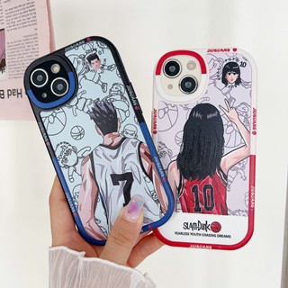 Samsung Galaxy A32 A52 A52S A12 A22 LTE M22 M32 M12 A03S A02S A21S A51 A50 A50S A30S 4G 5G Oval lens protection Couple Handsome Back SLAM DUNK Shockproof Soft Phone Case 1STX 19