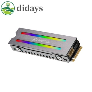 ฮีทซิงค์ระบายความร้อน อลูมิเนียมอัลลอยด์ Aura Sync ARGB M.2 NVMe 2280 SSD