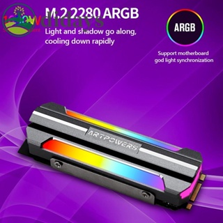 ฮีทซิงค์ระบายความร้อน M.2 SSD ARGB M.2 2280 NVME