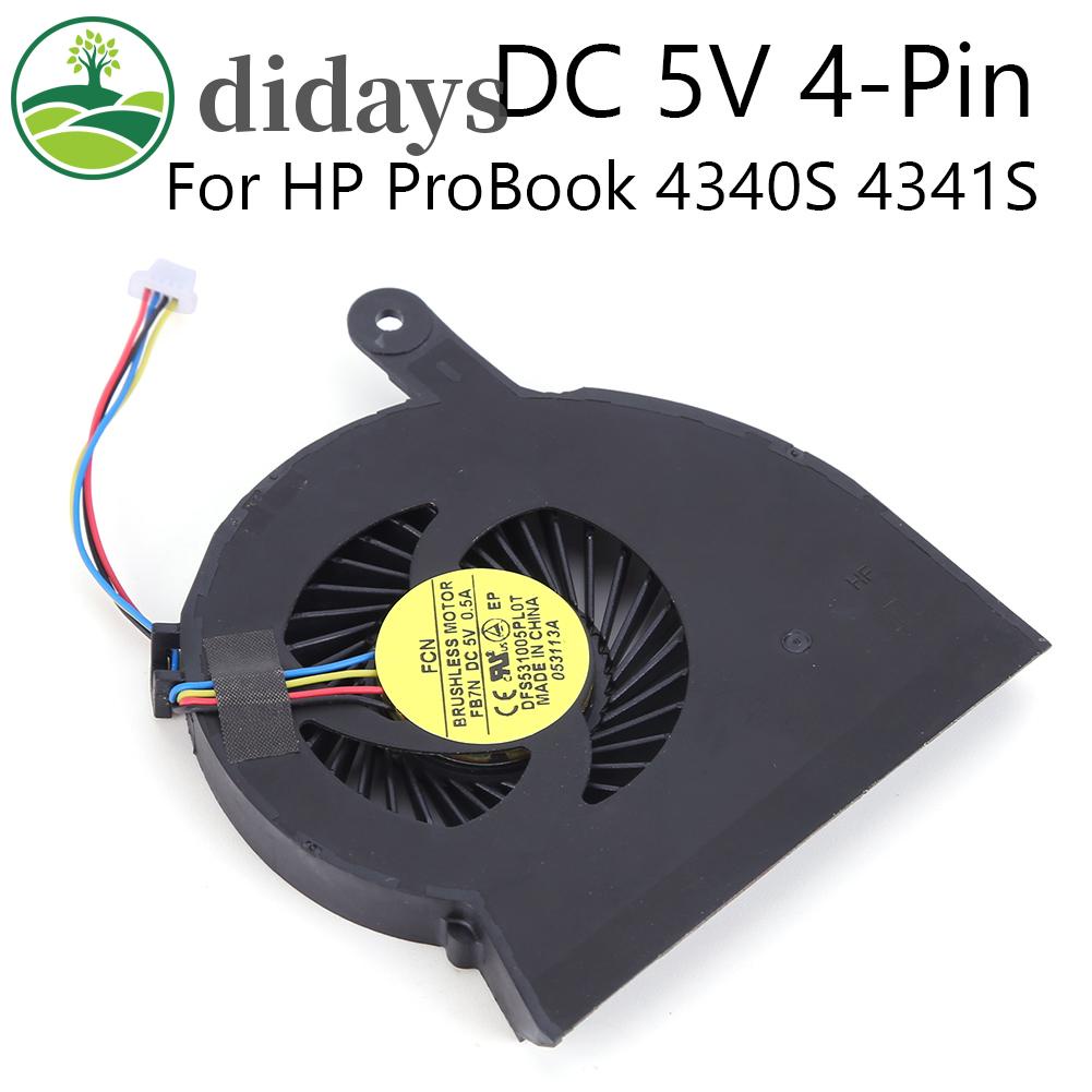 พัดลมระบายความร้อน-dc-5v-4-pin-แบบเปลี่ยน-สําหรับ-hp-probook-4340s-4341s