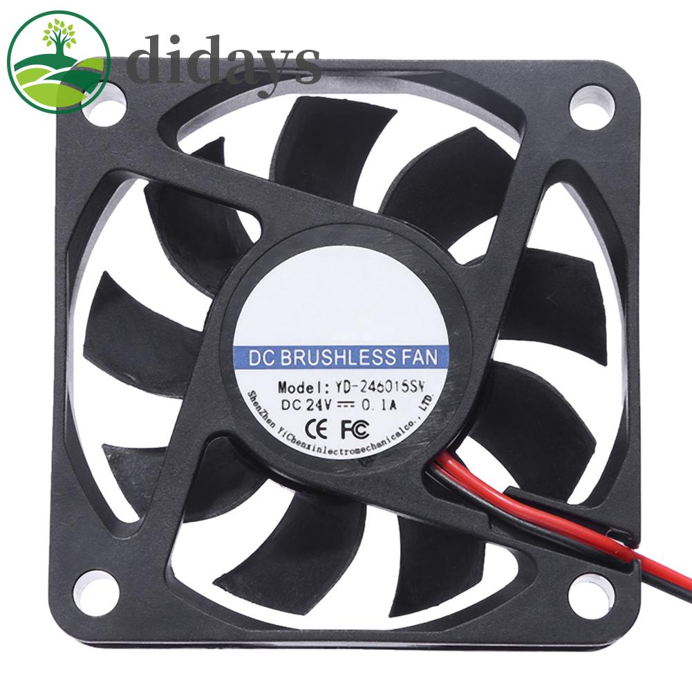 yd-2460-15sw-dc-24v-พัดลมระบายความร้อน-60x60-มม-9-ใบพัด-พัดลมระบายความร้อนคอมพิวเตอร์พีซี